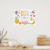 Tweede geboortedag van Twotti Frutti Poster (Keuken)