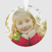 Tweede graad Kepaardschaalkarton Foto Ornament (achterkant)