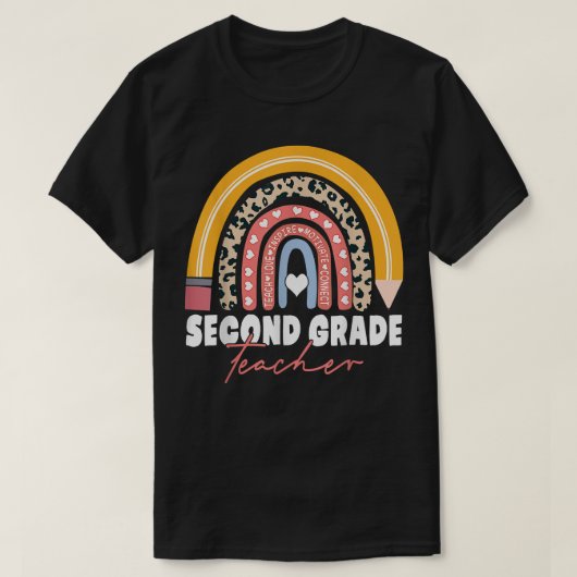 Tweede graad leraar 2e graad Terug naar schoolrege T-shirt (Design voorkant)