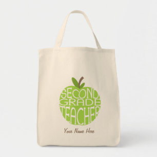 Tweede graad lerarenzak - groene appel tote bag