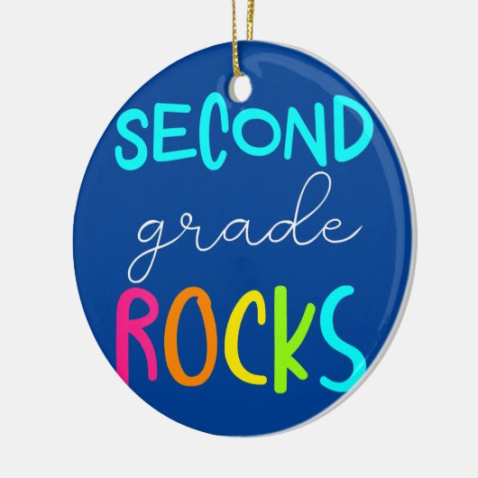 Tweede graad Rocks Team 2e graad leraar Keramisch Ornament (Links)