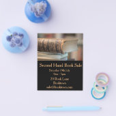 Tweede hand  verkoop boek flyer (Enkel)