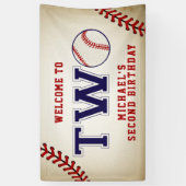 Tweede honkbal spandoek (Verticaal)