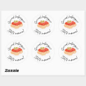 Tweede hulp ronde sticker (Vel)