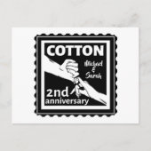 Tweede huwelijksherdenkingskoppel met handen briefkaart (Voorkant)