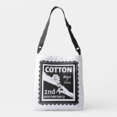 Tweede huwelijksherdenkingskoppel met handen crossbody tas (Achterkant)