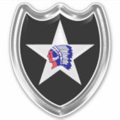 Tweede infanteriedivisie auto sticker (Voorkant)