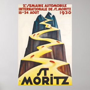 Tweede Internationale Automobil Show 1930 St Poster
