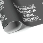 Tweede Jubileum 2 jaar Paar Cadeaupapier (Rol Hoek)