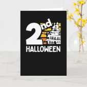 Tweede kasteel van Halloween Kaart (Gele Bloem)