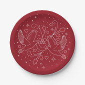 Tweede kerstdag 7-inch papieren Borden Papieren Bordje (Voorkant)