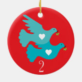 Tweede kerstdag keramisch ornament (Achterkant)