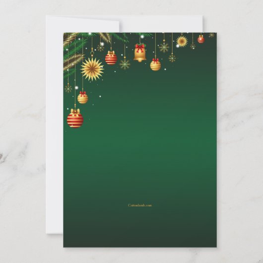 Tweede Kerstdag Uitnodiging (Achterkant)