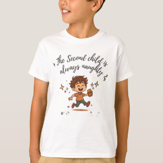 Tweede kind is altijd stout t-shirt