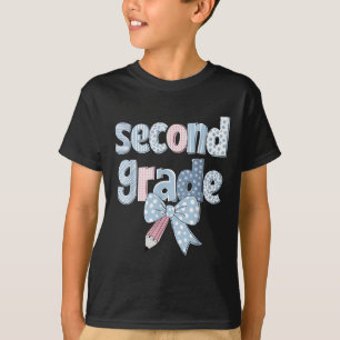 Tweede klas Coquette strik potlood eerste dag teru T-shirt