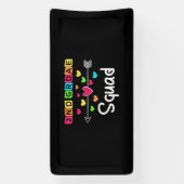 Tweede klas leraar sjirt schoolteam tweede klas spandoek (Verticaal)