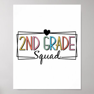 Tweede klas Squad Docenten Kinder 2e klas CK naar Poster