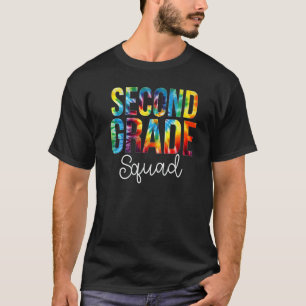 Tweede klas squad tie-dye waarderingsdag achterkan t-shirt
