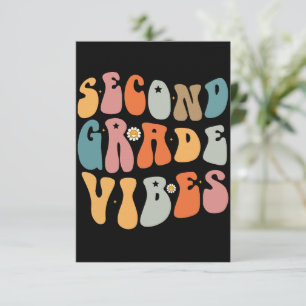 Tweede klas vibes terug naar school groovy school  bedankkaart