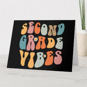 Tweede klas vibes terug naar school groovy school bedankkaart