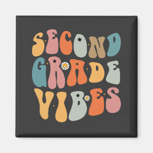 Tweede klas vibes terug naar school groovy school magneet