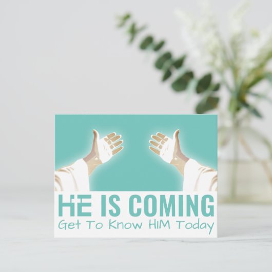 TWEEDE KOMEND BRIEFKAART (Staand voorkant)