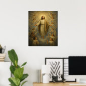 Tweede komst van Jesus™ LDS Wall Art Poster (Thuiskantoor)