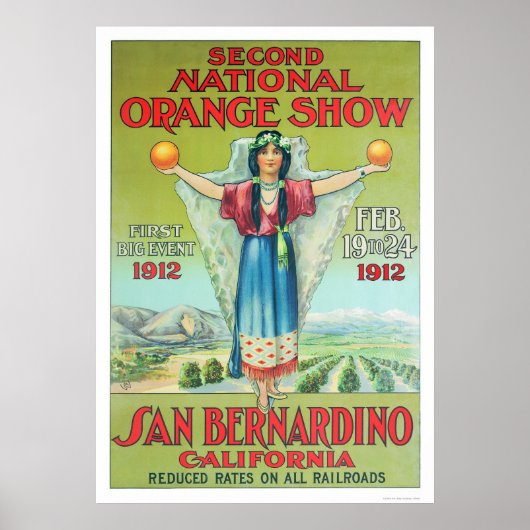 Tweede nationaal Oranje Show 1912 Poster (Voorkant)