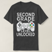 Tweede niveau ontgrendelde videogame van graad Ter T-shirt (Design voorkant)
