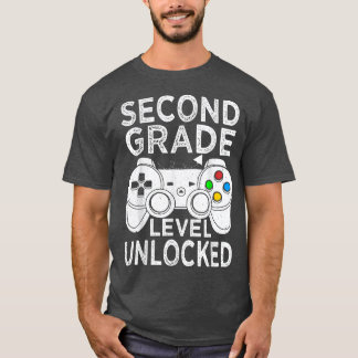 Tweede niveau ontgrendelde videogame van graad Ter T-shirt