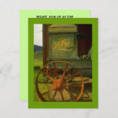 TWEEDE PARTIJINVITATIE —  GROENTREKKER KAART (Voorkant / Achterkant)