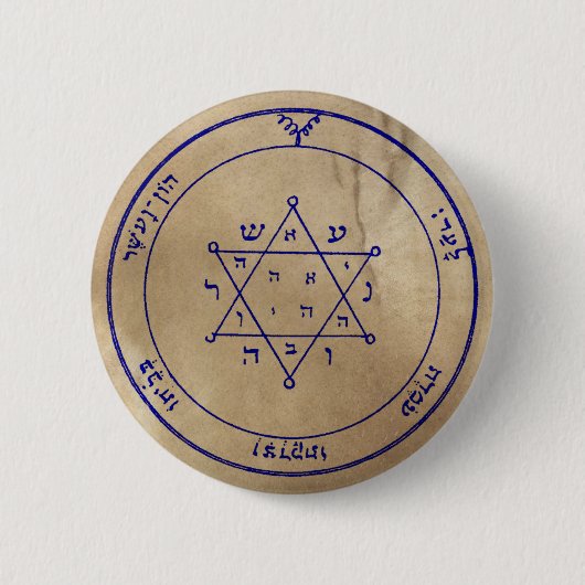 Tweede Pentacle van Jupiter Ronde Button 5,7 Cm (Voorkant)