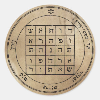 Tweede Pentakel van Saturnus Ronde Sticker