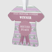 Tweede plaats Ugly Christmas Sweater Contest Winna Ornament (voorkant)