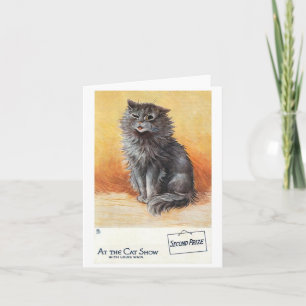 Tweede prijs bij het Show Cat van Louis Wain Kaart