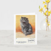 Tweede prijs @ het Cat Show van Louis Wain Kaart (Gele Bloem)