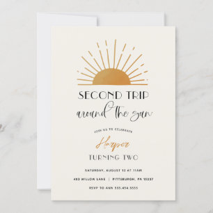 Tweede reis rond de uitnodiging van de zondag