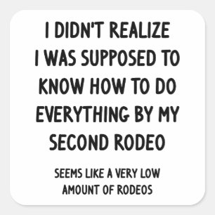 Tweede Rodeo Vierkante Sticker