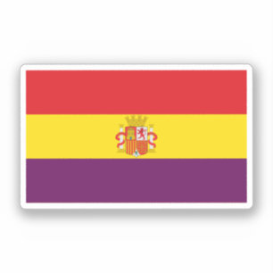 Tweede Spaanse Republiek Vlag Sticker