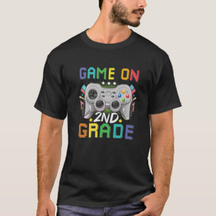 Tweede stap terug naar school Video Gamer Game op T-shirt