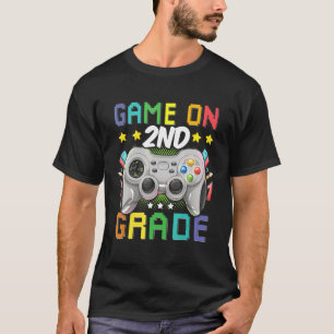 Tweede stap terug naar school Video Gamer Game op T-shirt