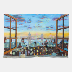 Tweede ster rechts. Peter Pan inspireerde kunst Theedoek