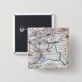 Tweede strijd tegen Bull Run 4 Vierkante Button 5,1 Cm (Voorkant /achterkant)