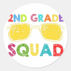 Tweede team lerarenopleiding tweede klas ronde sticker
