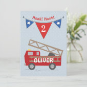 tweede uitnodiging van de Verjaardagsjongen, brand (Staand voorkant)