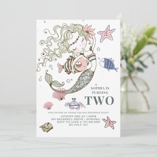 Tweede uitnodiging van de Zeemeermin (Staand voorkant)