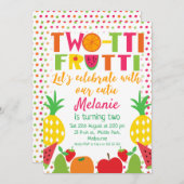 Tweede uitnodiging voor de viering van meisjes (Voorkant / Achterkant)