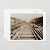 Tweede Uitzicht noordwaarts van 56th Street NYC Ra Briefkaart (Voorkant / Achterkant)