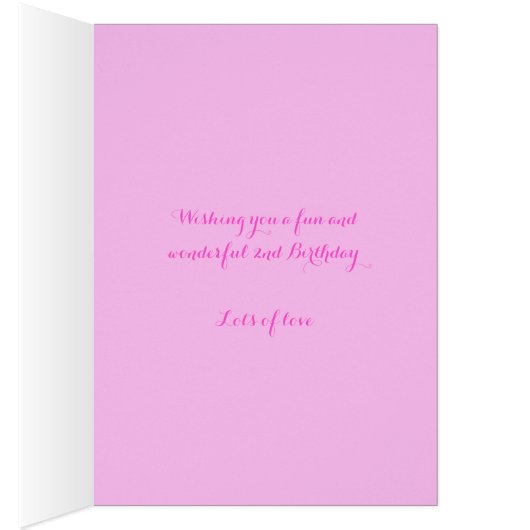 Tweede verjaardag bloem aangepast geel roze geel (Binnen (Rechts))