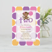 Tweede verjaardag Kleine uitnodiging van de Maanda (Staand voorkant)